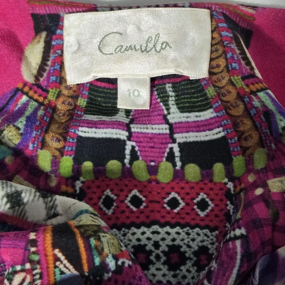 Camilla Desert Discotheque Flared Playsuit with Belt - Picture 6 of 12